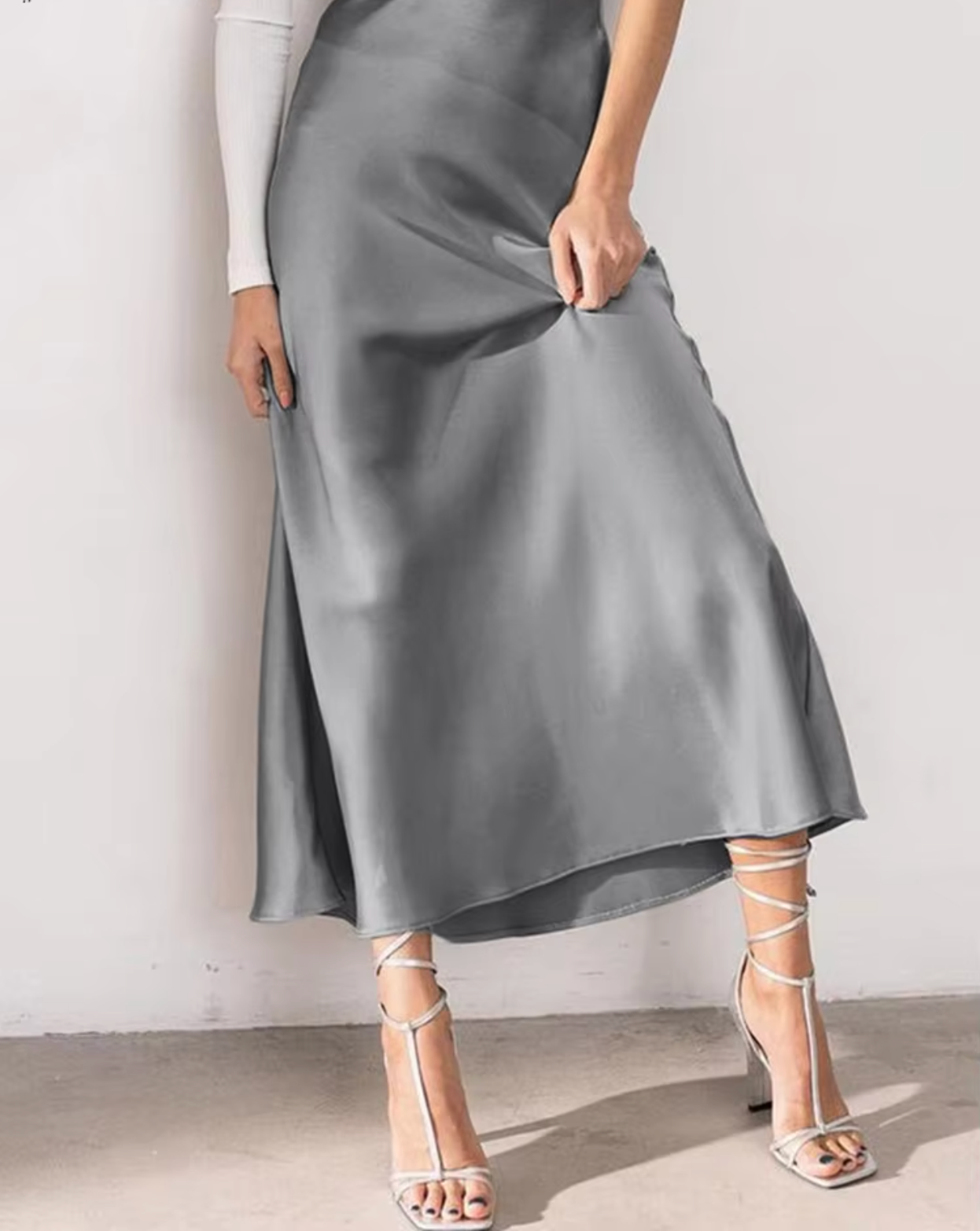 Eleganter Damen Seidenrock