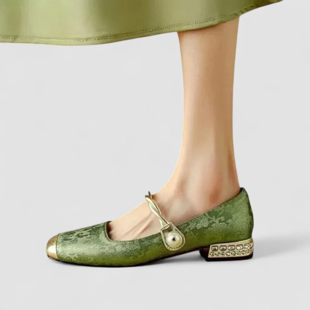 Damen Schuhe Niedriger Absatz Leder