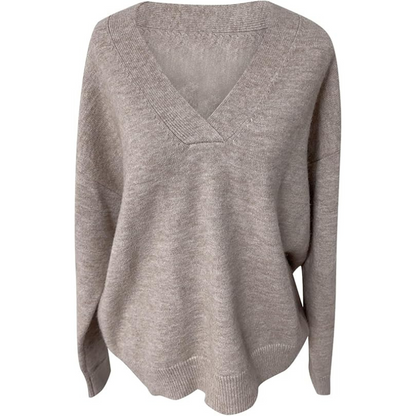 Damen Strickpullover V-Ausschnitt - Norvielle