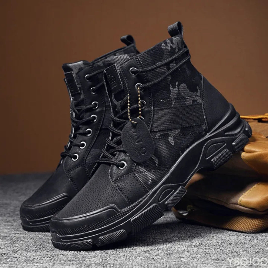 Herren High- Sneaker Streetwear Schwarz - Norvielle