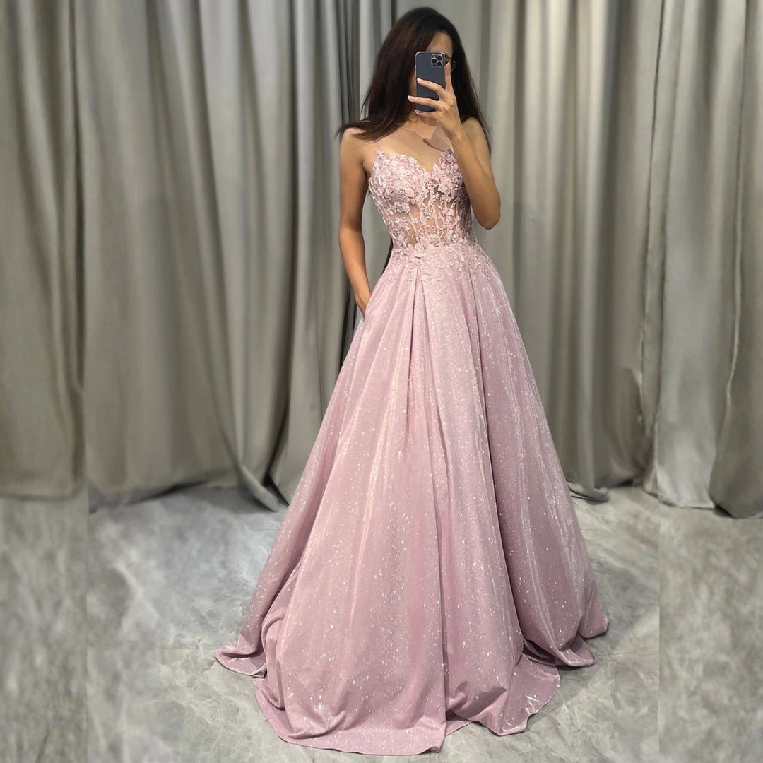 Damen Hochzeitsgast Maxikleid Verziert - Norvielle
