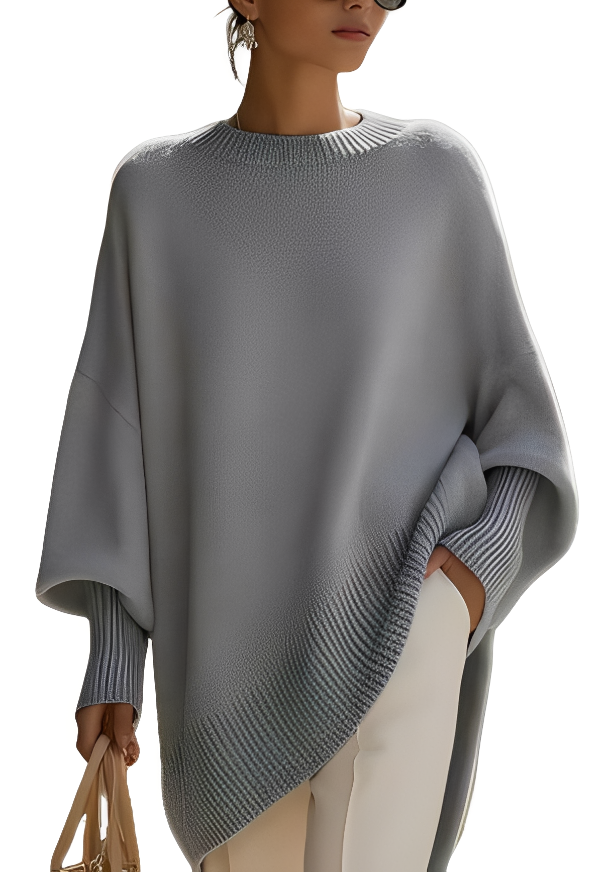 Damen Oversize Pullover Großzügig