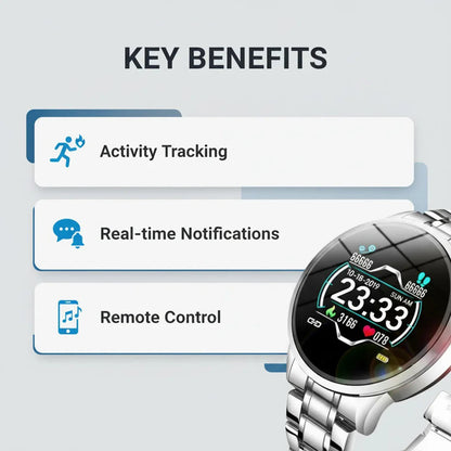 Smartwatch Fitness-Tracker Benachrichtigungsanzeige