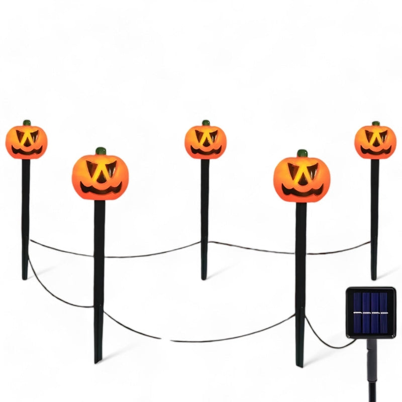 Solar Kürbislichter LED für draußen Halloween