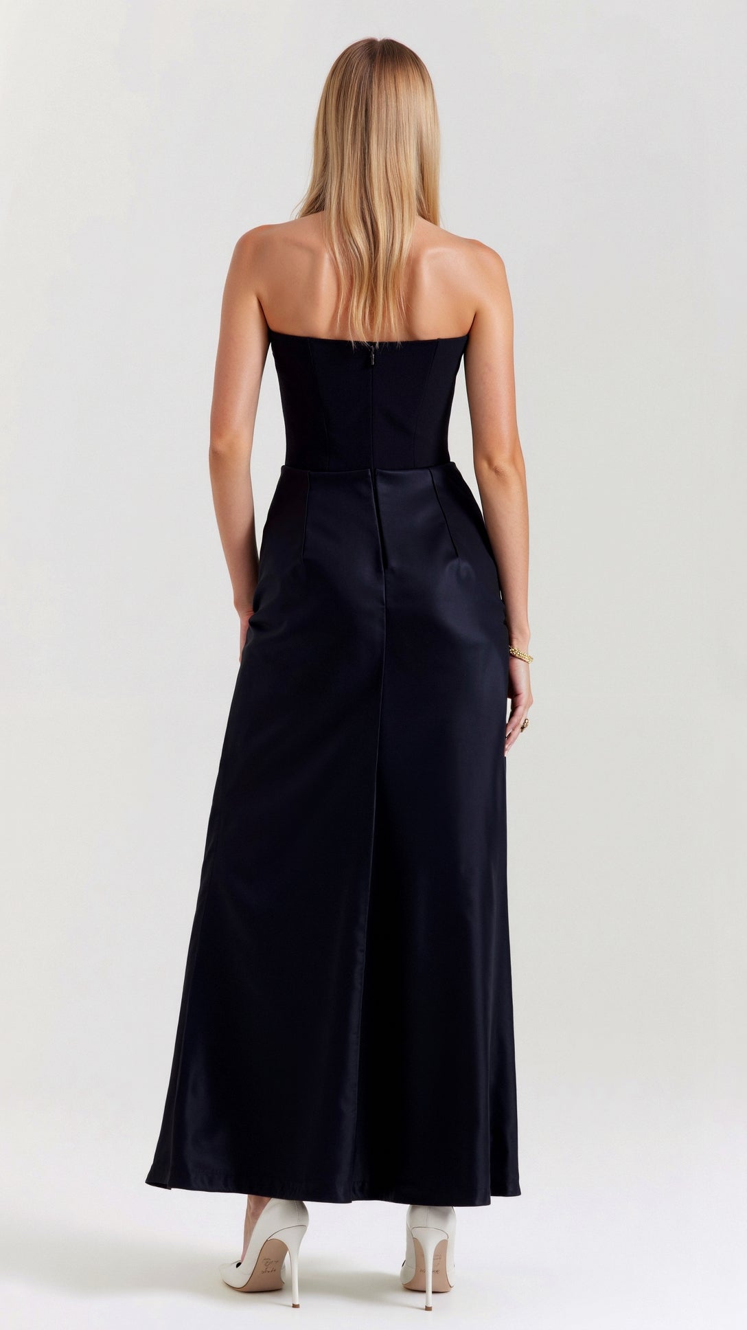 Damen Säulenmaxikleid Hochzeitsgästekleid Lang