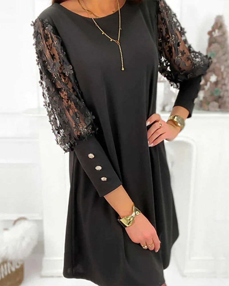 Damen Minikleid Festliches Spitze