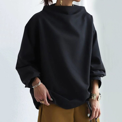 Damen Oversized Rollkragenpullover Carmen