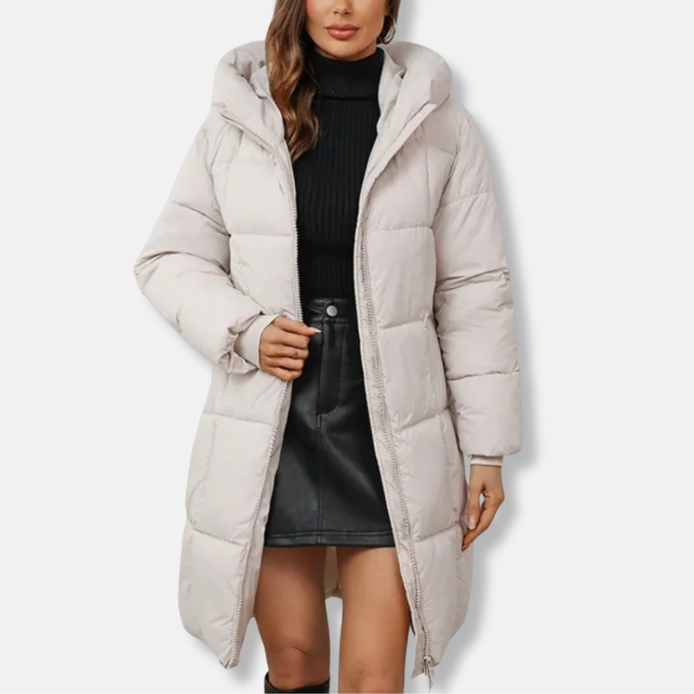 Norvielle Damen Daunenmantel Winterjacke Gefüttert Mit Kapuze