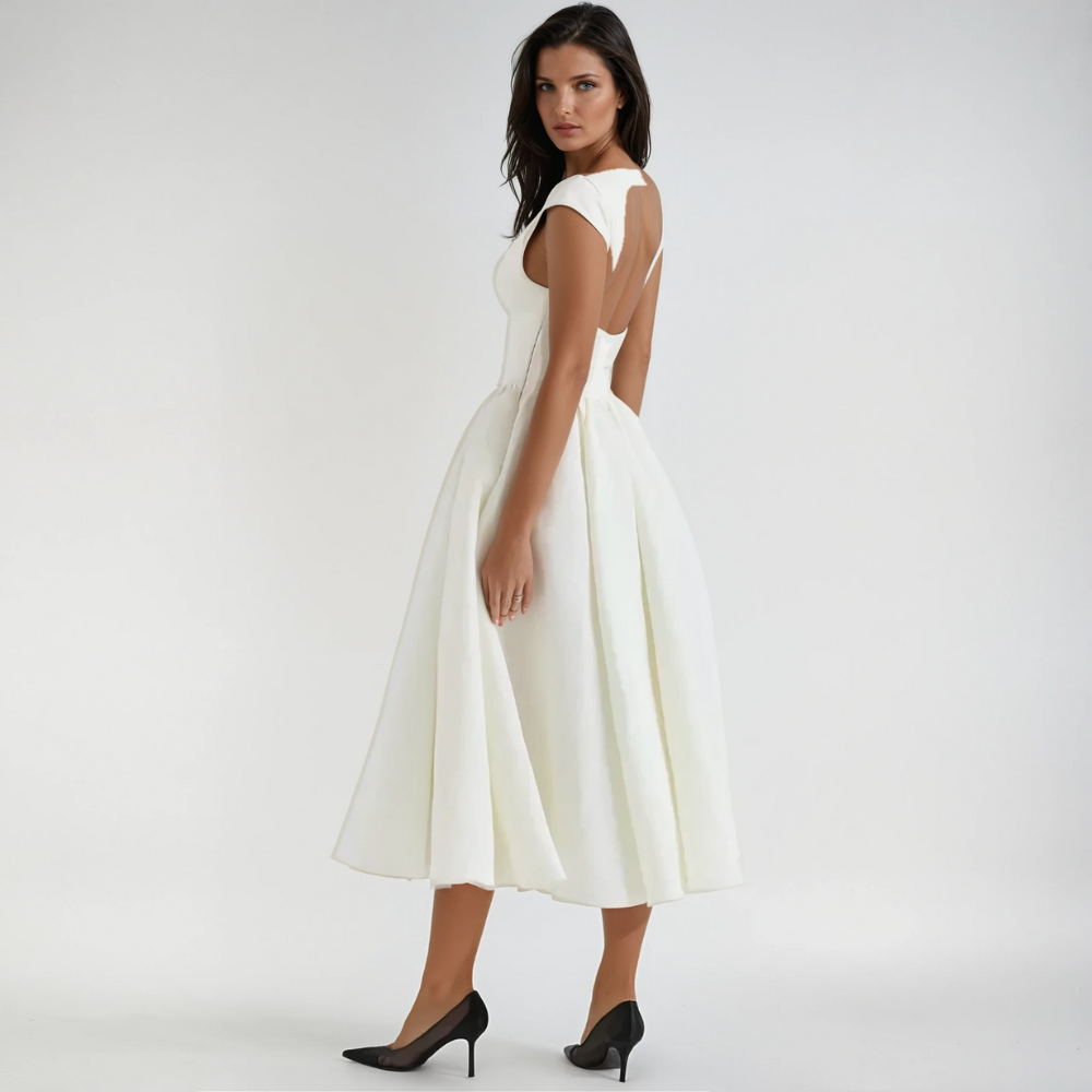 Norvielle Damen Midi Kleid Lucia - Norvielle