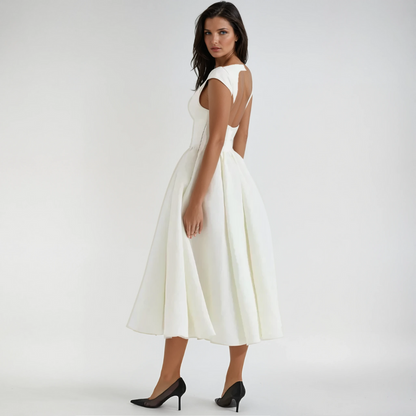 Norvielle Damen Midi Kleid Lucia - Norvielle