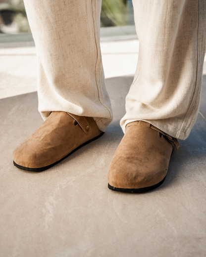 Herren Clogs Wildleder Ergonomisch Bequem