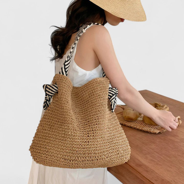 Damen Schultertasche Boho Stil Leder