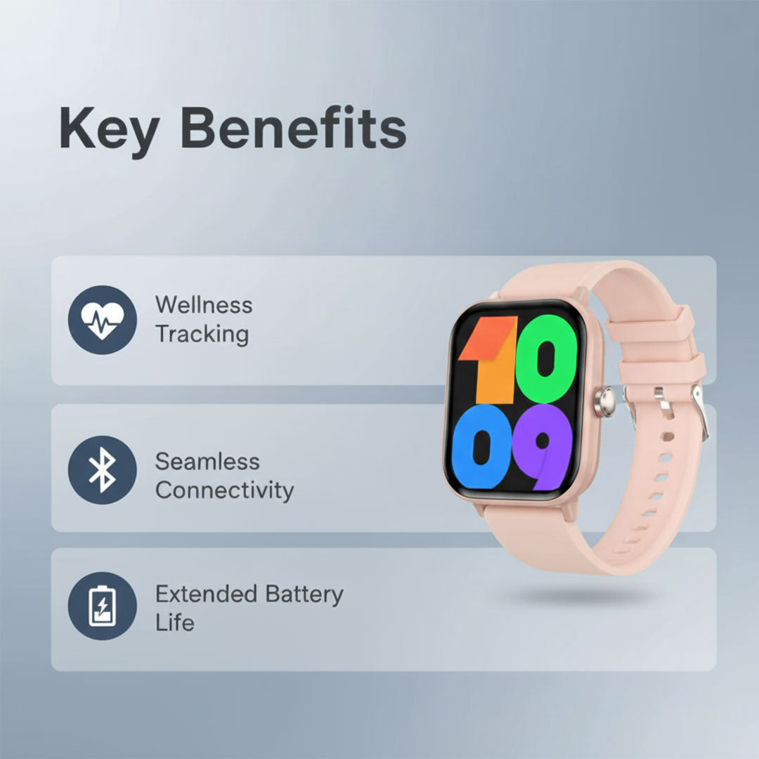 Smartwatch mit Wellness-Tracking und Bluetooth