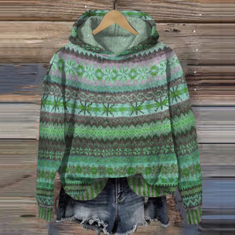Norweger Pullover Gefüttert Hoodie