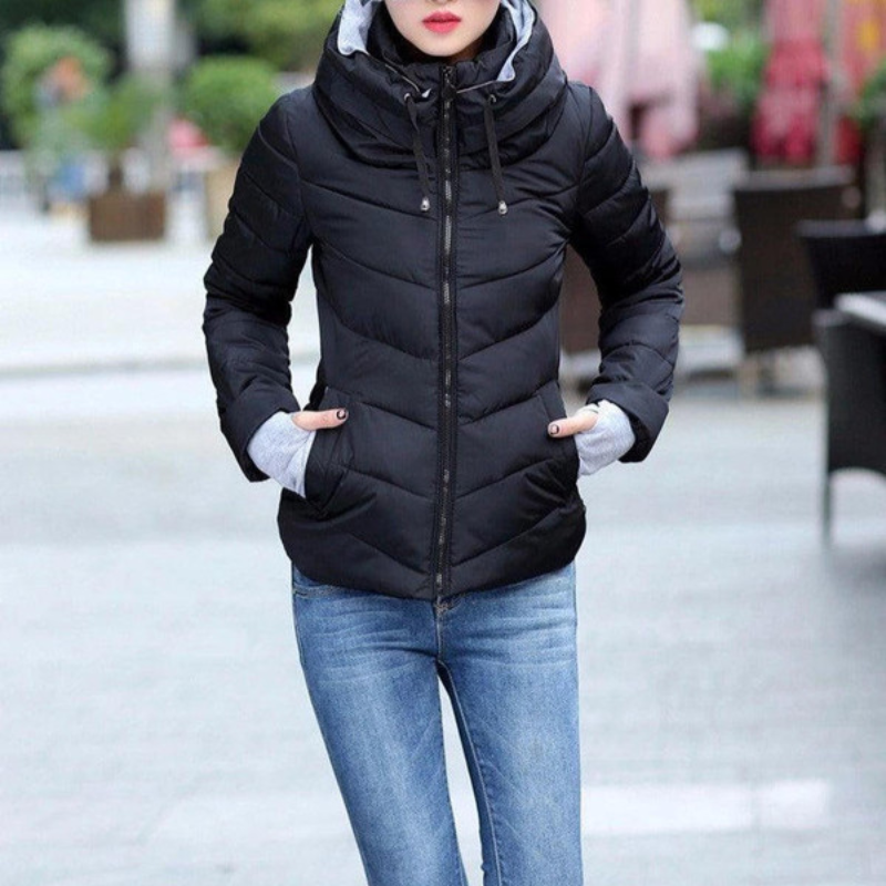 Daunen Steppjacke mit Kapuze Damen - Norvielle