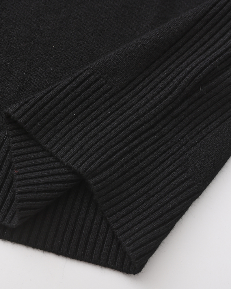 Herren Rollkragen Strickpullover Slim Fit Grau