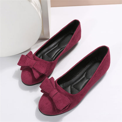Damen Ballerinas Schleife Bequem