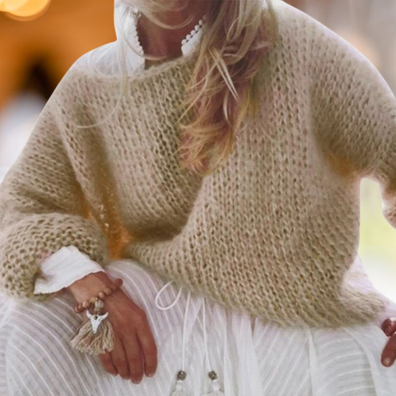 Norvielle Damen Pullover Weich Elegantes Design