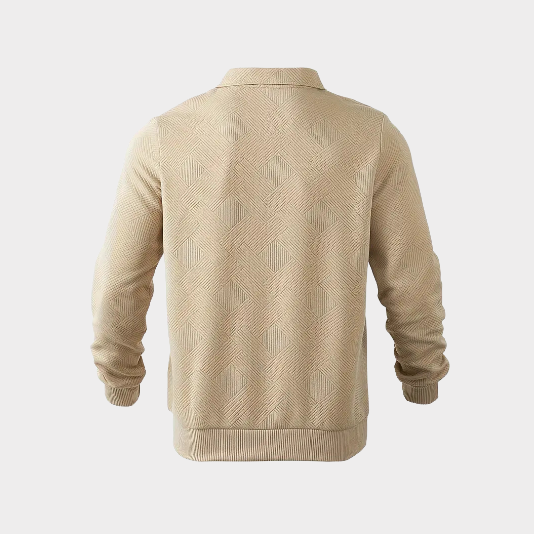 Herren Pullover Halbzipp Freizeitshirt