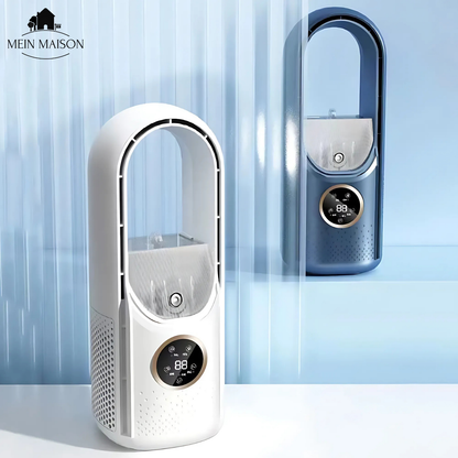 Airevo Luftkühler Bladeless USB Ventilator Leise 6 Geschwindigkeiten