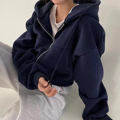 Norvielle Damen Oversize-Hoodie Basic