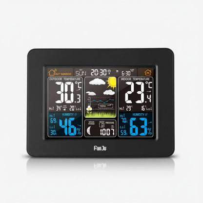 Wetterstation Kabellos Innen/Außen LCD-Display - Norvielle