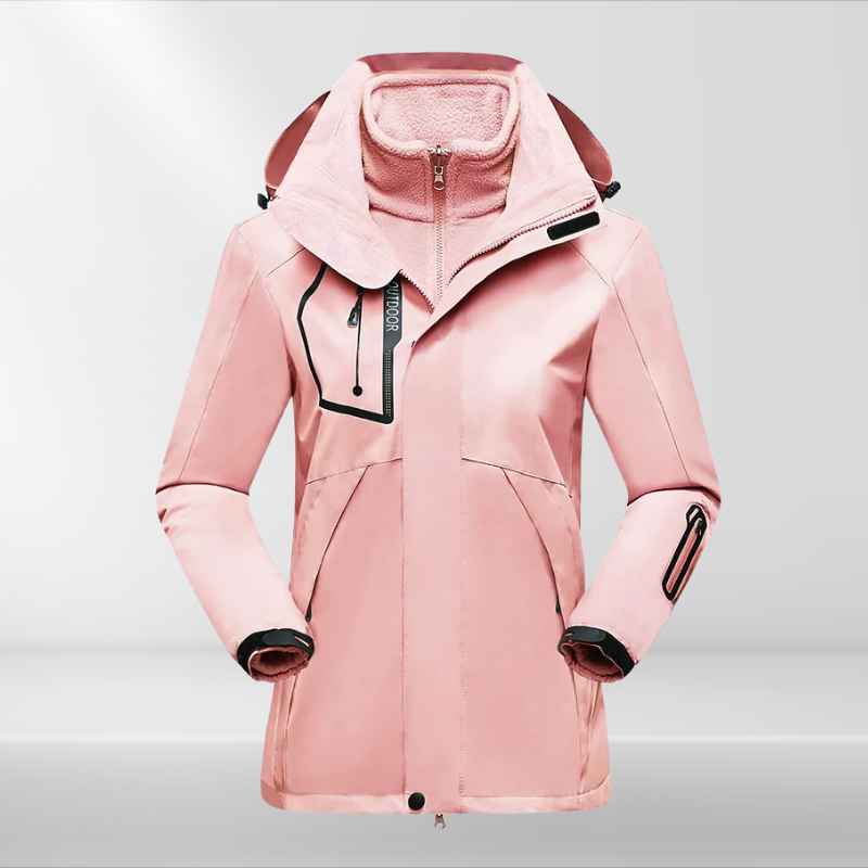Damen 3-in-1 Outdoorjacke Wetterschutz