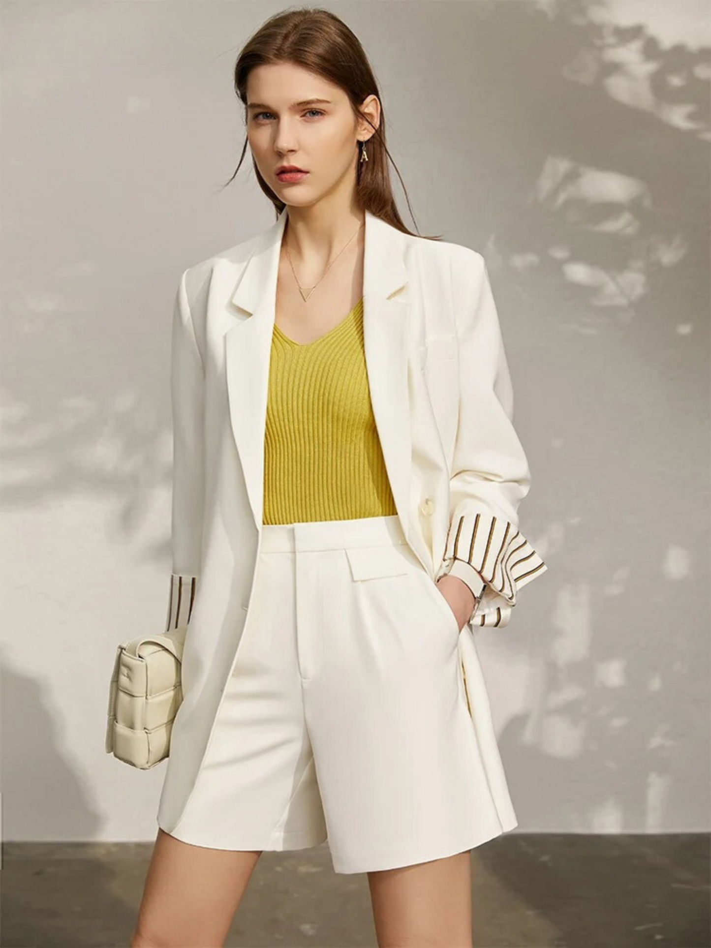 Frühlings Blazer Shorts Set - Norvielle