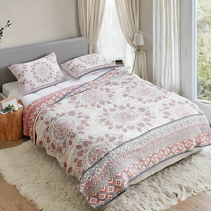 Lunara Damen Baumwolldecke Florale Optik