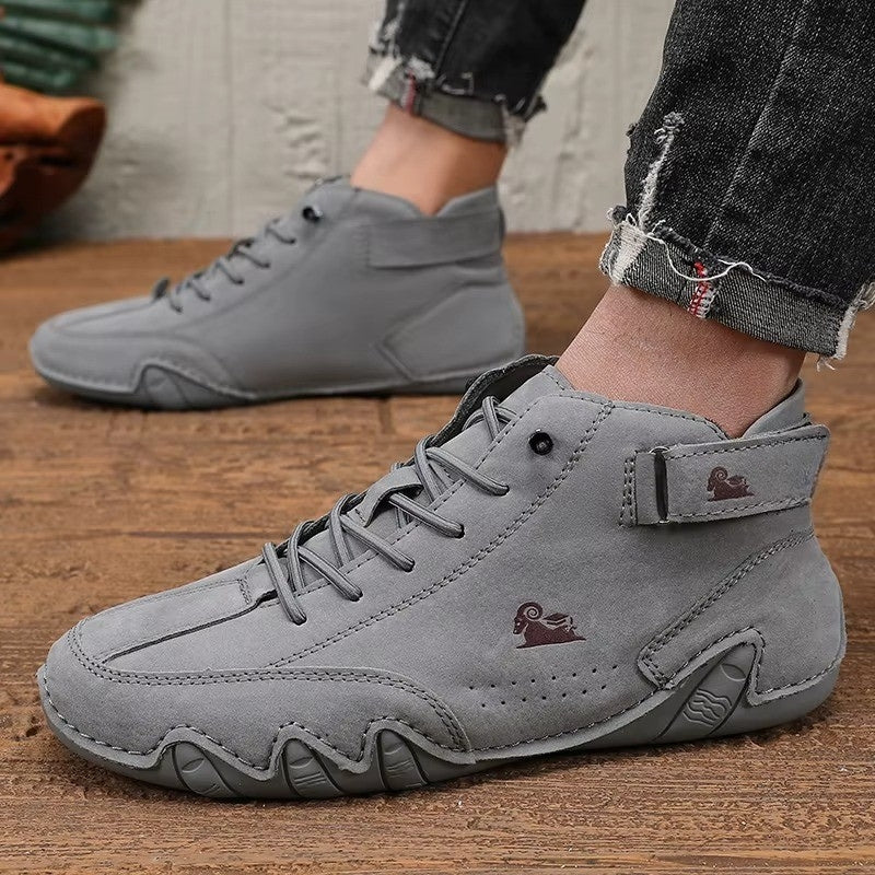 Herren Sneaker Runde Zehen Rutschfest Mit Schnürsenkeln