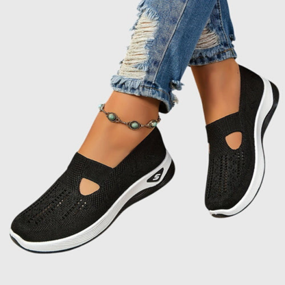 Damen Strick Sneakers Atmungsaktives Material