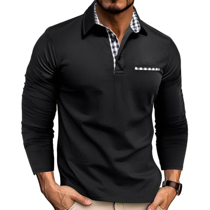 Rupert Herren Langarm-Poloshirt Lässig