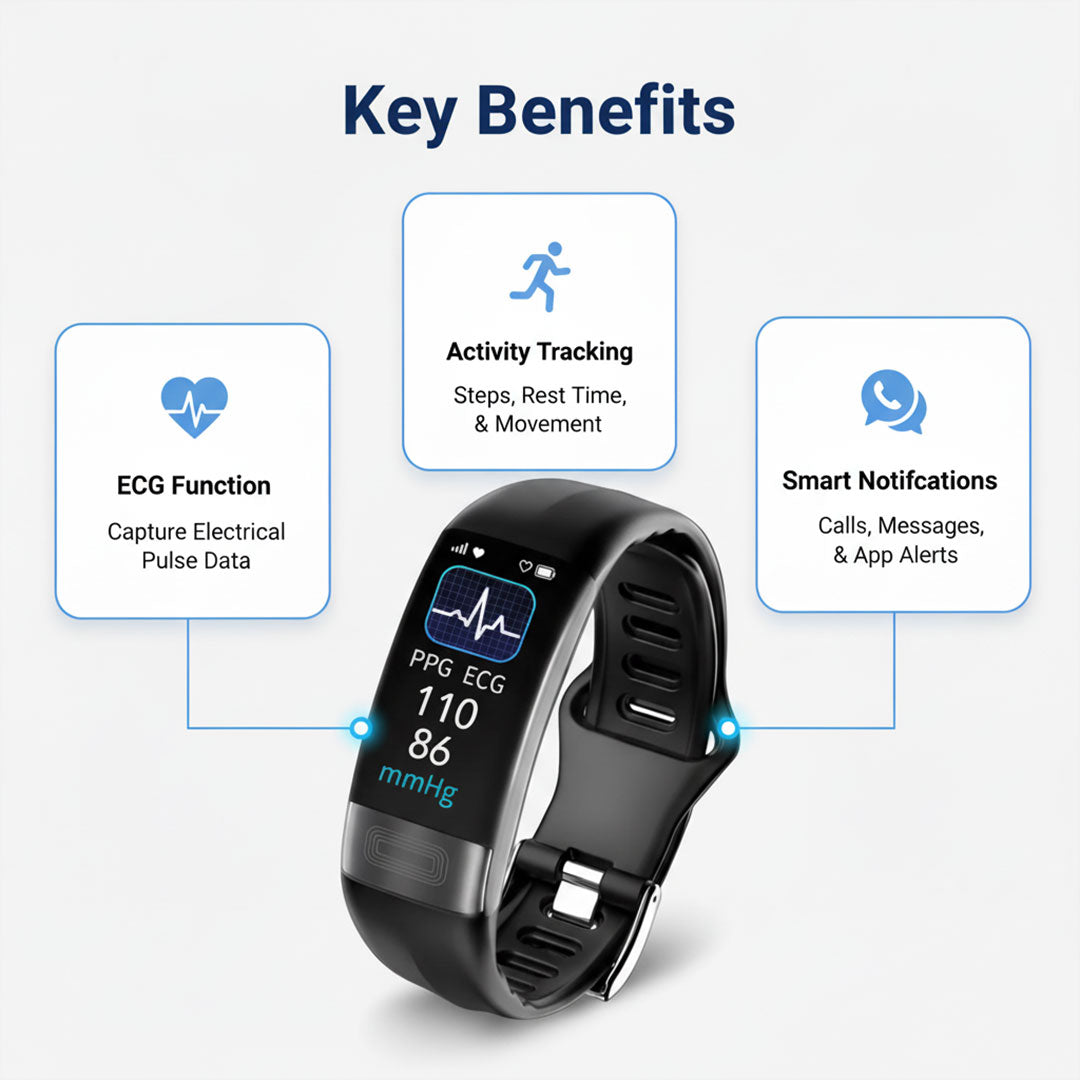 Smartwatch mit ECG und Fitness-Tracking