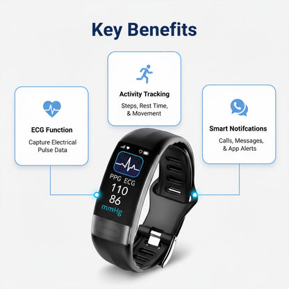 Smartwatch mit ECG und Fitness-Tracking