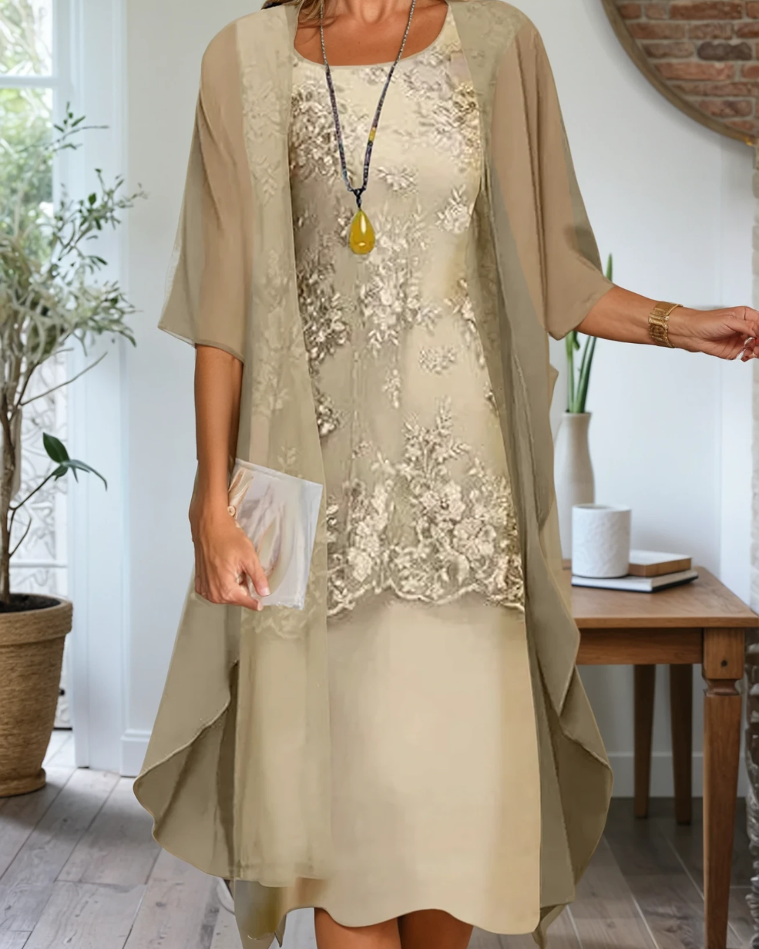Damen Maxi-Kleid Elegantes Festkleid