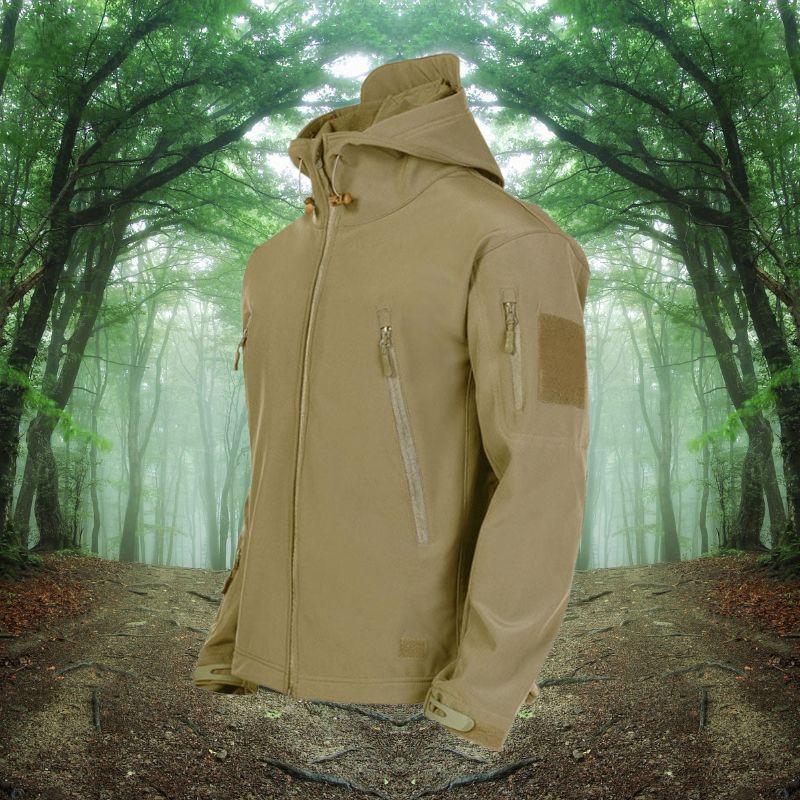 Herren Outdoor Jacke Wasserdicht Gerade Form