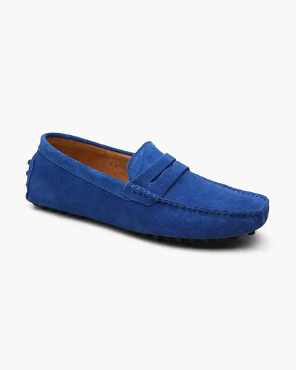 Herren Mokassin Wildleder Slip On Schuhe