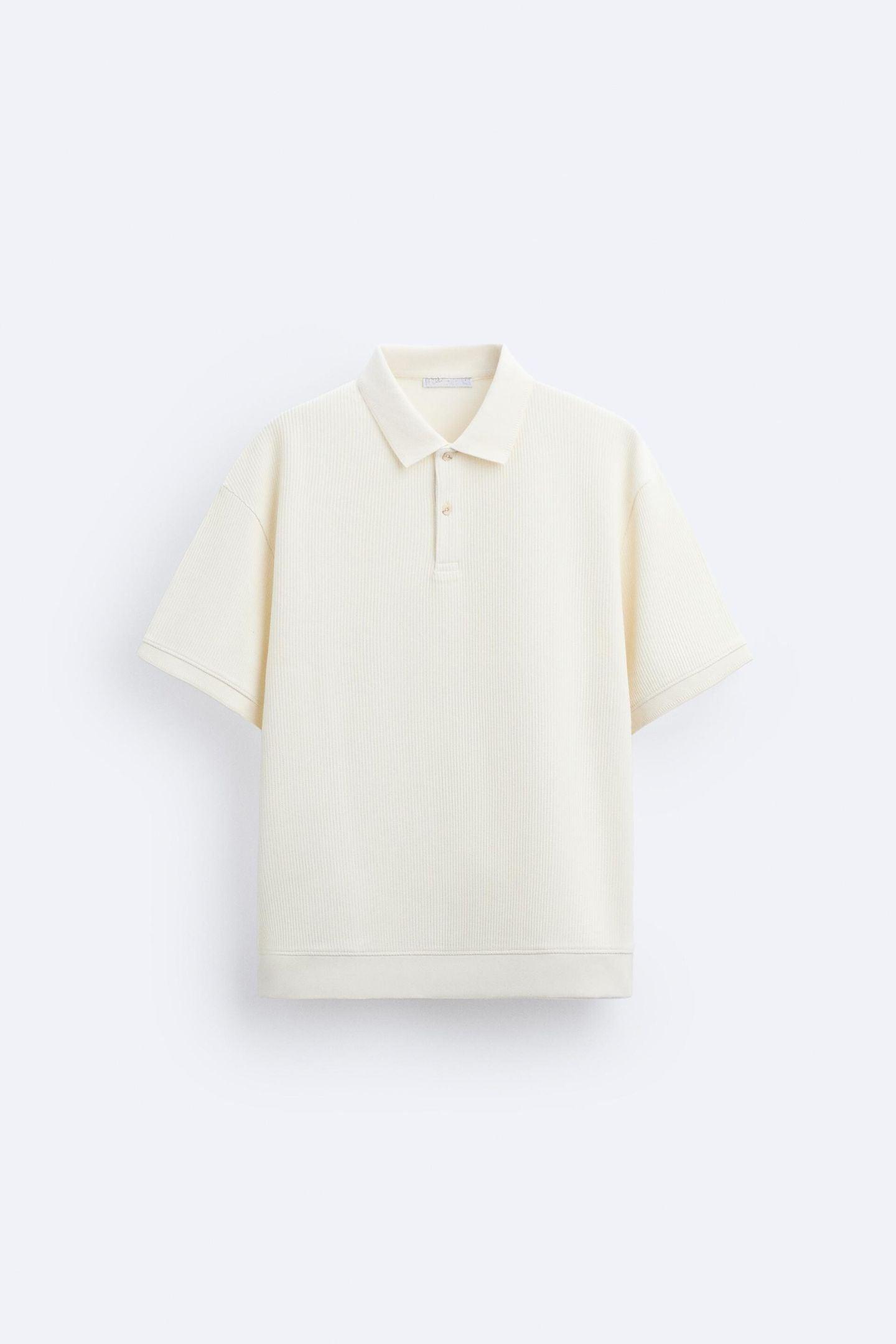 Herren Kurzarm-Polo Cremeweiß Baumwolle - Norvielle