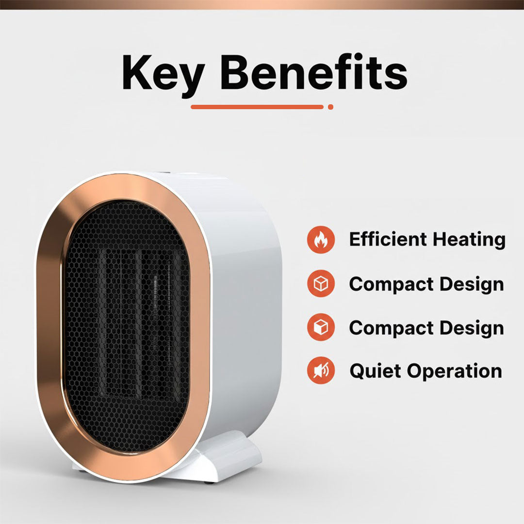 Elektrischer Heizlüfter Kompakt Effizient