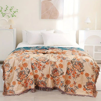 Rustikale Boho-Decke Gemütlich Wollig