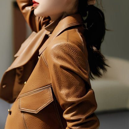 Damen Slimfit Jacke Karie