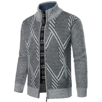 Norvielle Herren Strickjacke Gestrickt Trendig