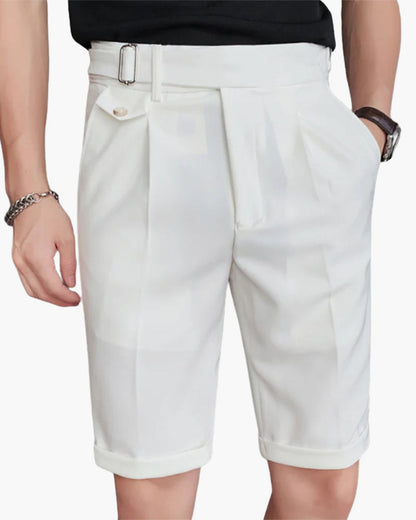 Parker Herren Plisseeshorts Verstellbare Seitenschnallen