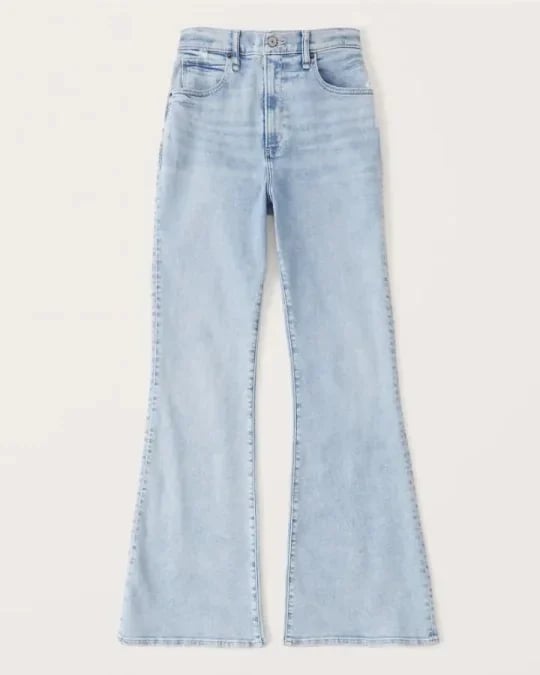 Hohe Damen-Schlaghose Retro-Style Zeitloser Schnitt