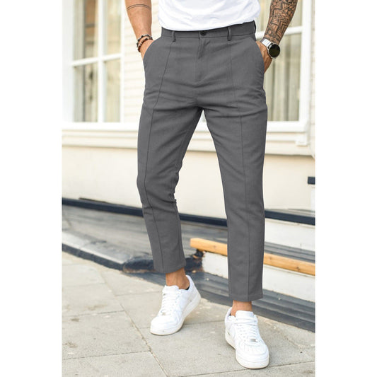 Herren Slimfit Hose Elegant Schwarz - Eveloria