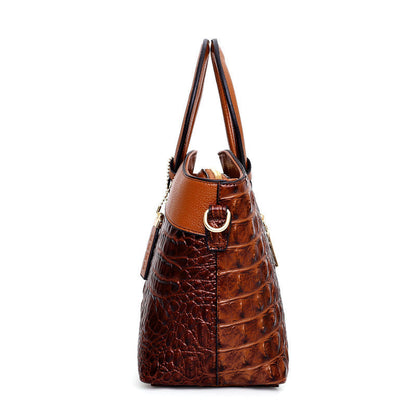 Luxe Handtasche Krokodilmuster Leder