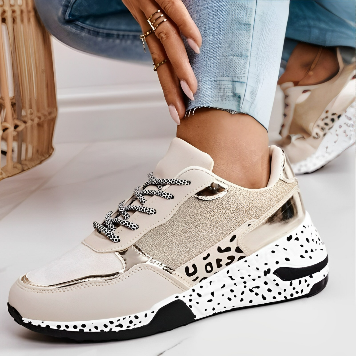 Delora Damen Orthopädische Sneaker Ergonomisch