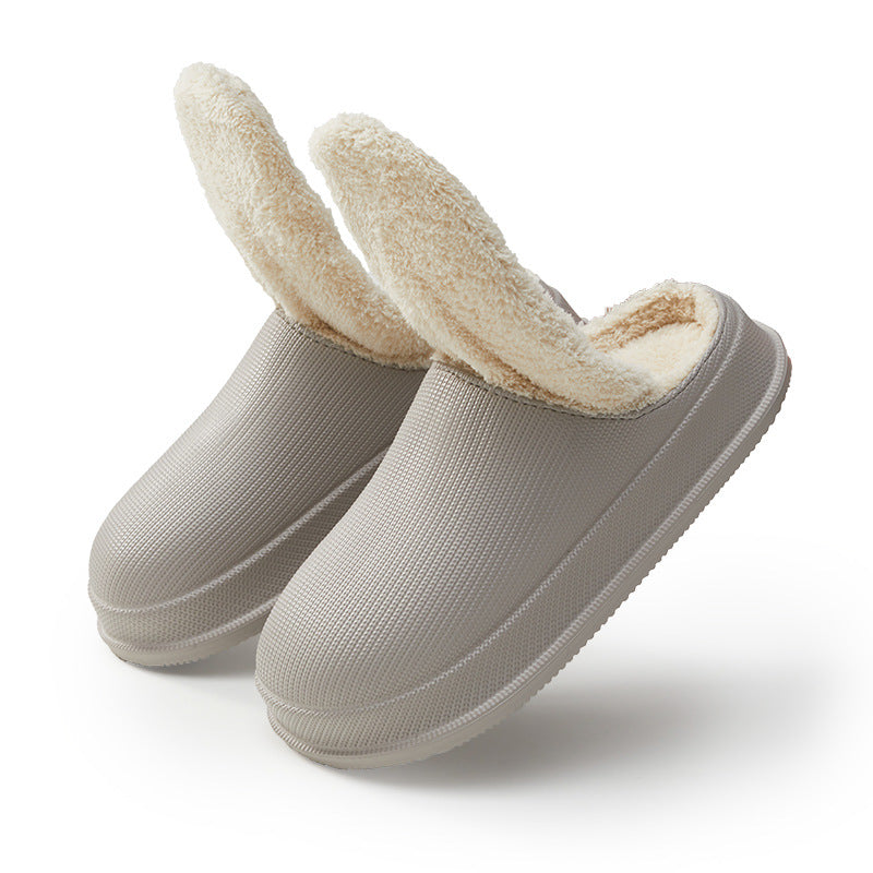 Norvielle Damen Slipper Wollfutter Warm Beige
