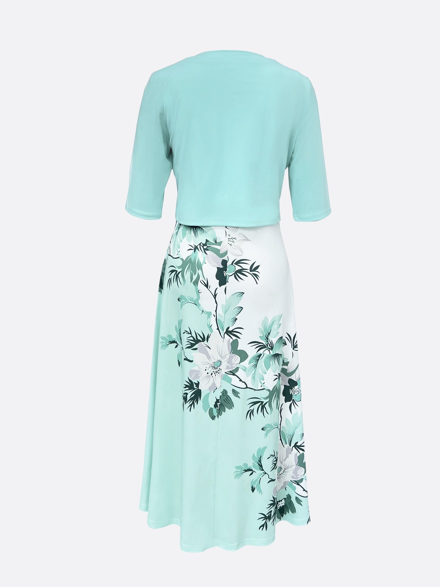 Norvielle Damen Zweitilgs Kleid Elegant Vielseitig