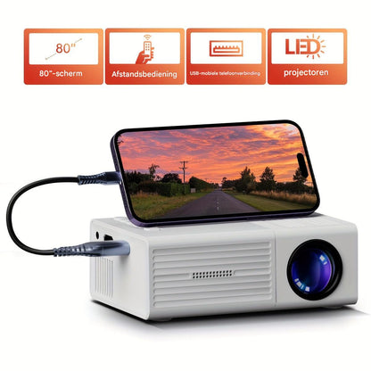 LumoBeam Tragbarer Mini-Projektor 3000 Lumen Hdmi USB